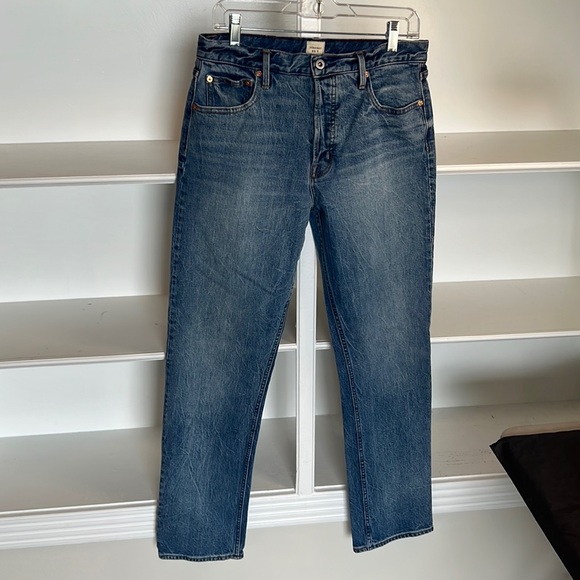 Gap Cone Denim 100% Cotton Slim Straight Jeans Medium Indigo - 30T - Picture 3 of 9